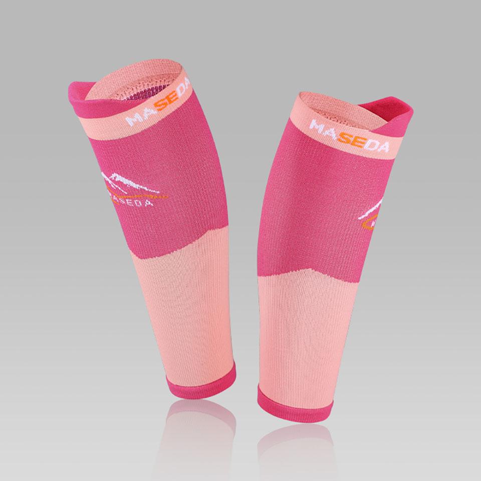 Gobygo 1Pair Athletic Compression Shin Guards Outdoor Riding Stretch Calf Protectors Breathable Compression Calf Socks Men Women