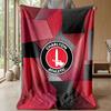 Coperta in pile di flanella morbida Charlton Athletic FC Leggera Accogliente Calda Coperta da divano letto Decorazione per la casa