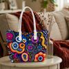 Bohemian Style Tote Bag Casual Daily Shoulder Bag for Shopping Traveling Handbag with Unique Pattern