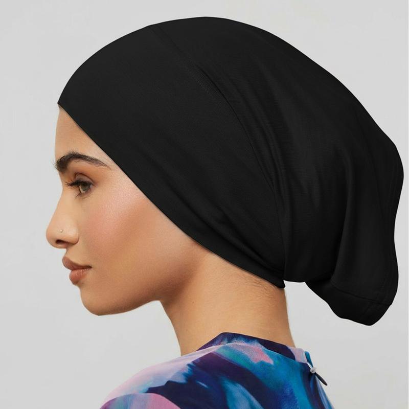1pc Solid Color Ethnic Style Turban For Women Girls Elastic Ribbon Head Scarf Beanie Hat Fashion Hair Accessories