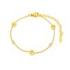 Elegant Minimalist Titanium Steel Diamond Bracelet for Women