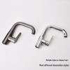 TLXT Gun Gray Stainless Steel 360 Rotating Basin Faucet