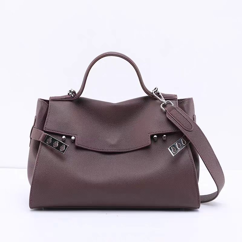 Grenzüberschreitend 2026 Neue Tasche Damen Hochwertiges Gefühl Nische Echtes Leder Große Kapazität Posttasche Einzelne Schulter Crossbody Handtasche
