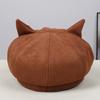 Lovely Bowknot Cats Ear Toddler Hat Durability Easy Wash Polyester Fabric Comfortable For Boys Girls 0 6 Years