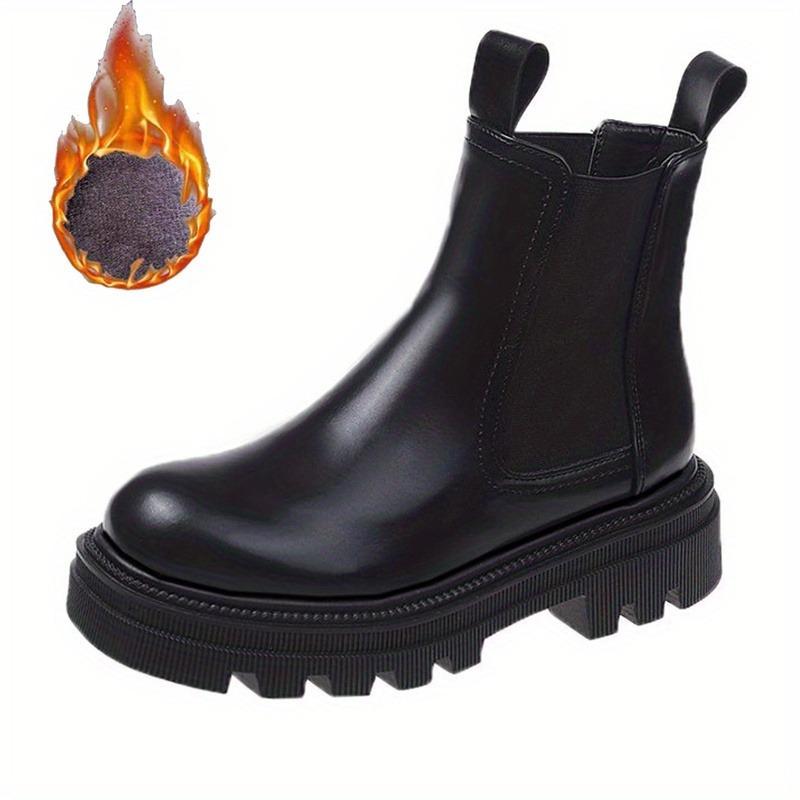 Thick-Soled Women Winter Comfortable Shoes Women Elegant Autumn Fashion Thick-Soled Short Boots Outdoor Shoes For Women