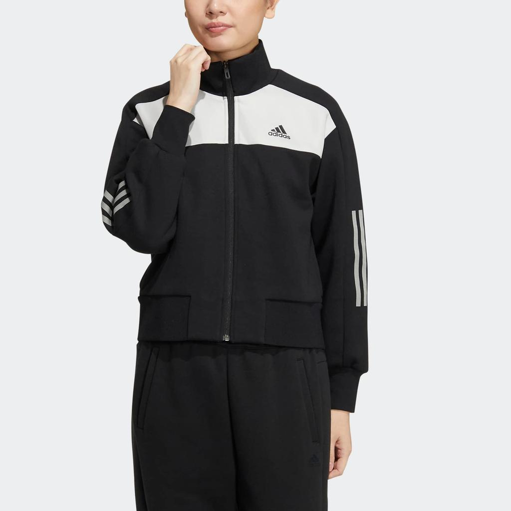 Adidas Essentials 3-Stripes Tricot Track Jacket Women Outerwear Black HM7090