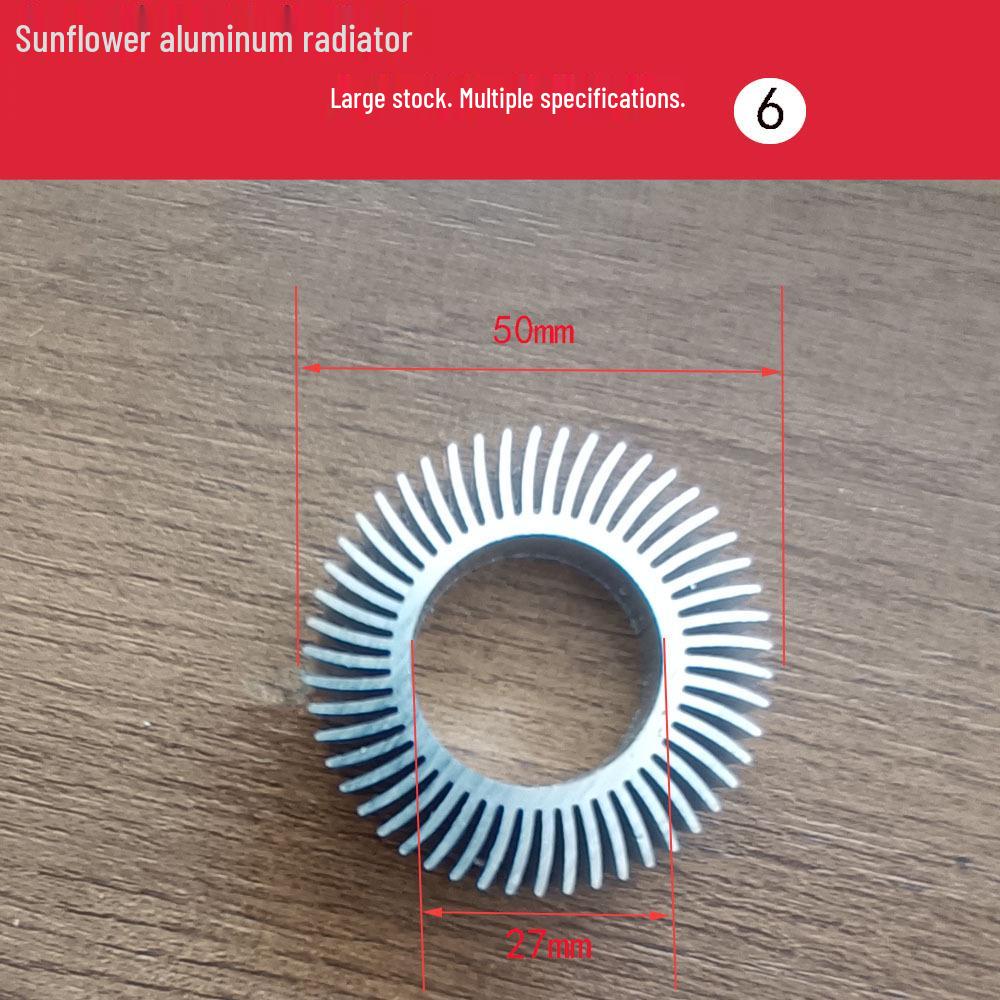 Sunflower Aluminum Alloy Round Heatsink with Irregular Fins for LED COB