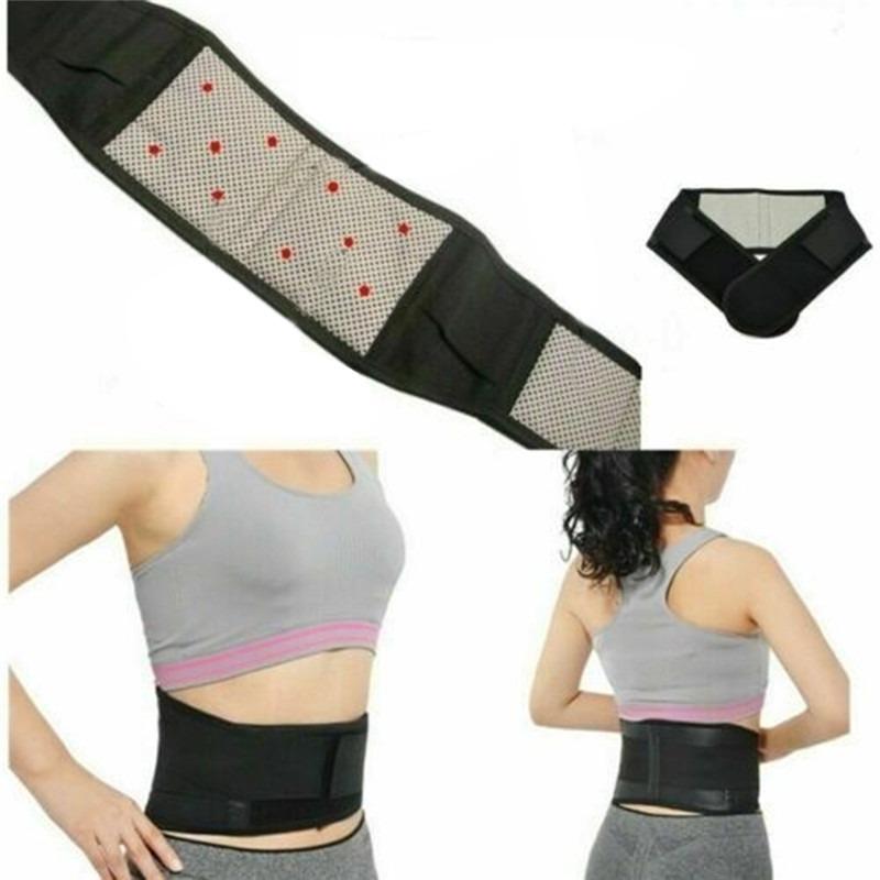 Back Waist Support Belt Adjustable Tourmaline Self-heating Magnetic Braces Massage Belt Hygienic