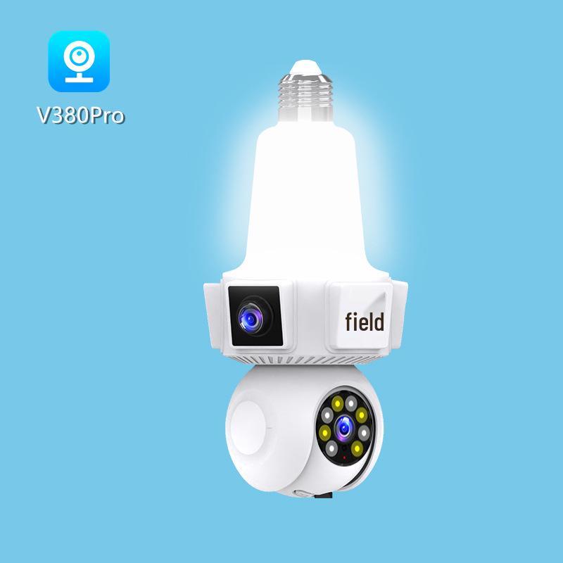 

Dual-Lens Bulb Camera with 4MP Night Vision and Mobile Remote Monitoring Dual-Eye Bulb Camera - WiFi Version