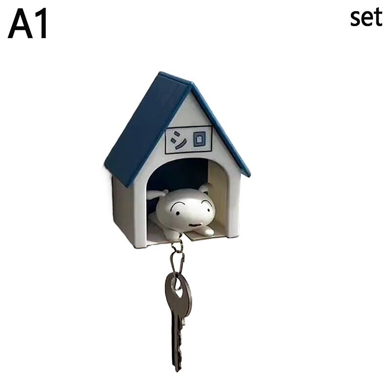 

Милый брелок для щенка, животное, собаки, подвеска для ключей, животный крючок, настенный брелок для ключей для кухни, клейкий декор для комнаты, брелок Crayon Shin-Chan