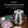 14cm Stainless Steel Heat-Insulating Bowls - 10 Pack