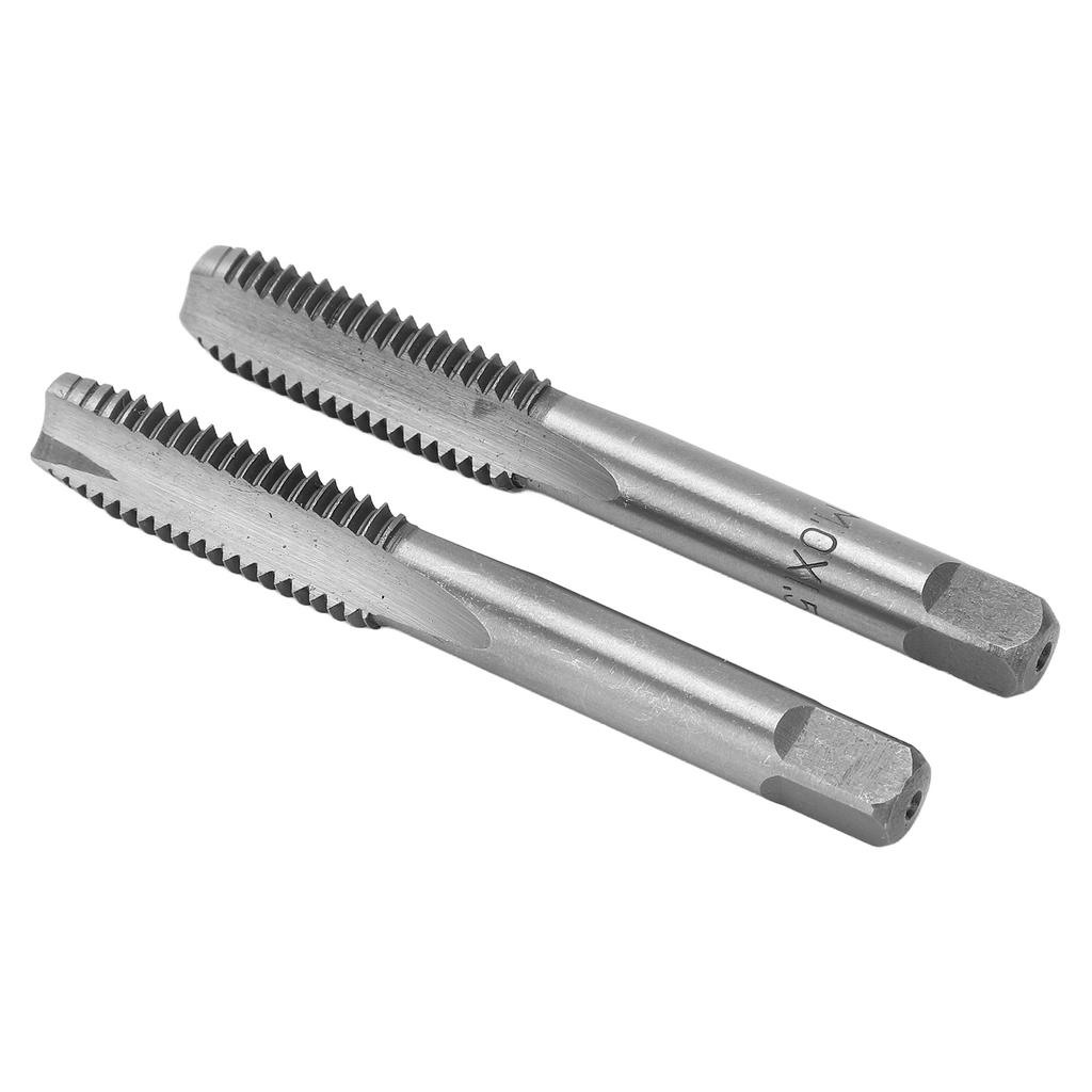2PcsCelsiusSet   Machine Tap High Speed Steel 3 Straight Flutes Screw Thread Tapping Tool