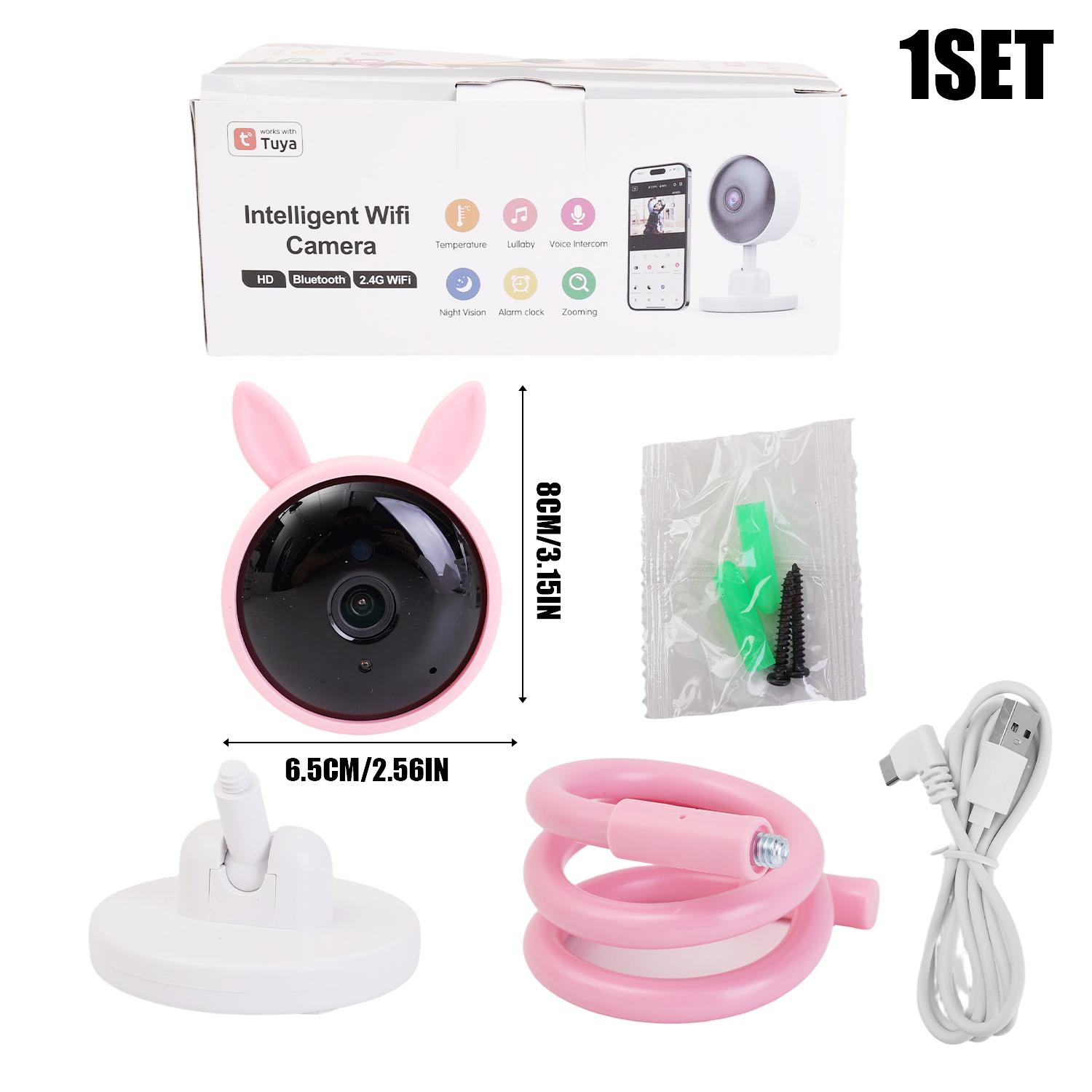 

Baby Monitor Tuya Smart Wifi Video Surveillance Camera No Red Exposure Baby Safety Protection Bluetooth Network Remote Control