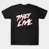 Herren Schwarzes Print-T-Shirt They Live No-Cut Transferpapier Druck Baumwoll-T-Shirt