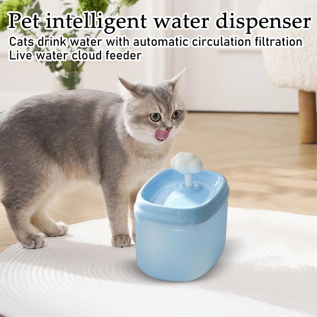 Pet Intelligent Water Dispenser,  Drinking Water Automatic Circulation Filter, Live Water Cloud Feeder