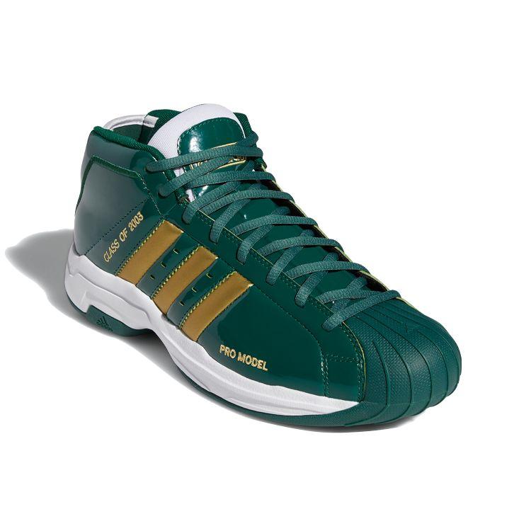 Adidas Pro Model 2G SVSM Men Sneakers Green Team-Dark-Green Gold-Metallic FW3664
