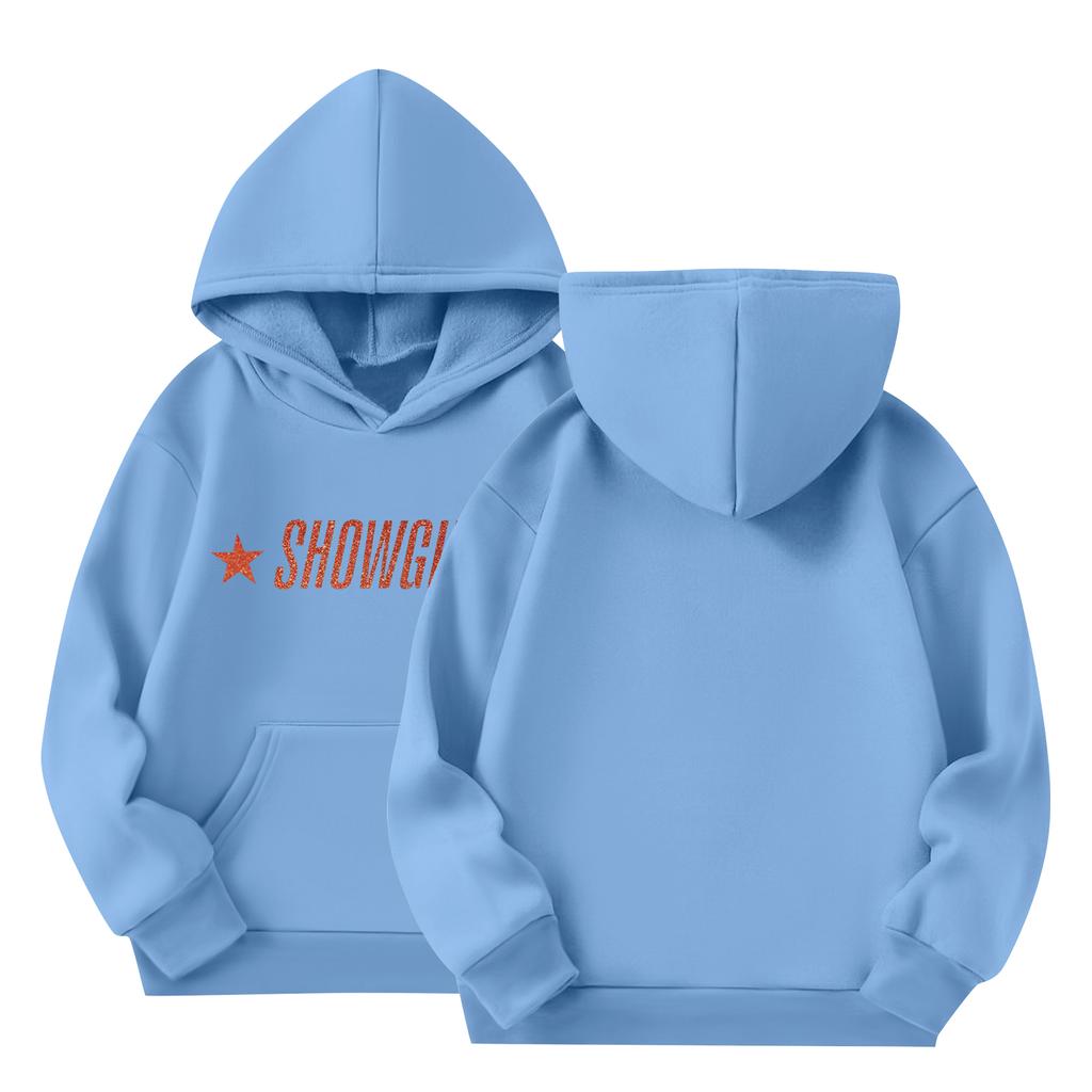Children's Long-sleeved Loose Pullover Letter-printed Hooded Sweatshirt