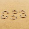 ASTM F136 Titanium D Shaped Nose Piercing Implant Grade Titanium Gothic Pierced Nose Ring 18G 20G Classic Piercing Body Jewelry