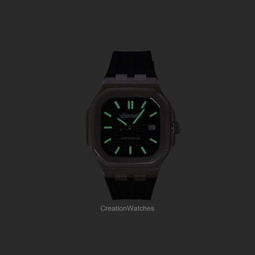 Ingersoll The Yield Polyurethane Strap Black Dial Automatic I17803 Men's Watch