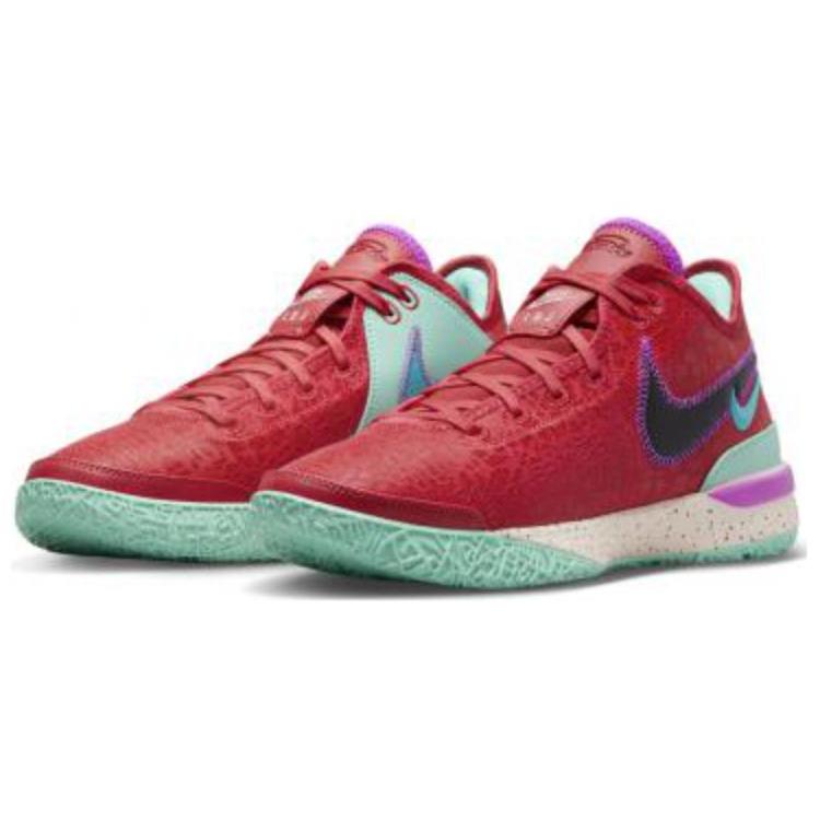 Nike Zoom LeBron NXXT Gen EP 'Track Red' (Unisex) Track Red / Black / Teal Nebula / Emerald Rise Basketball Shoes DR8788 600