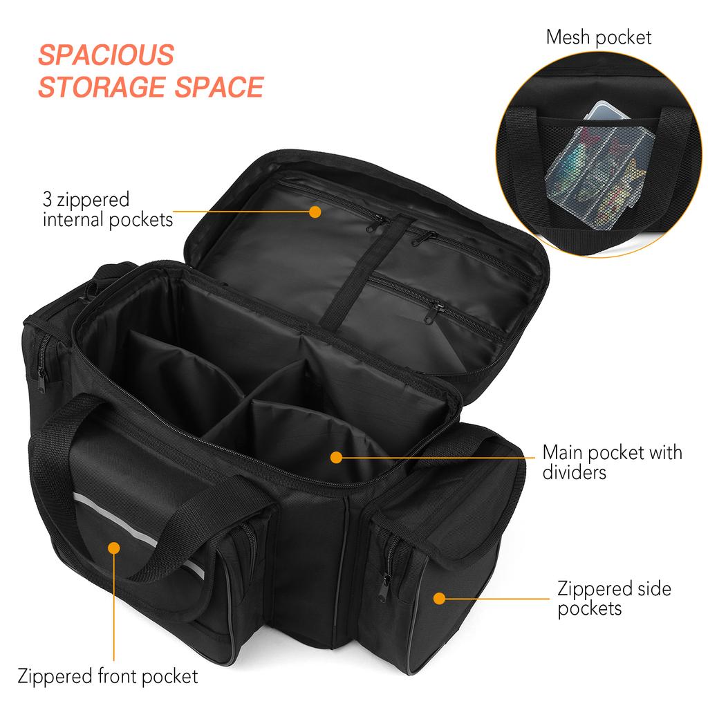 Large Capacity Fishing Tackle Bag Waterproof Fishing Tackle Storage Bag Case Outdoor Travel Hunting