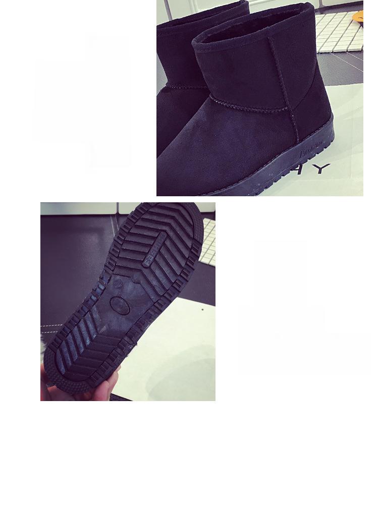 Women's Large Size 2025 Flat Heel Snow Boots - Autumn/Winter Warm Velvet Cotton Shoes