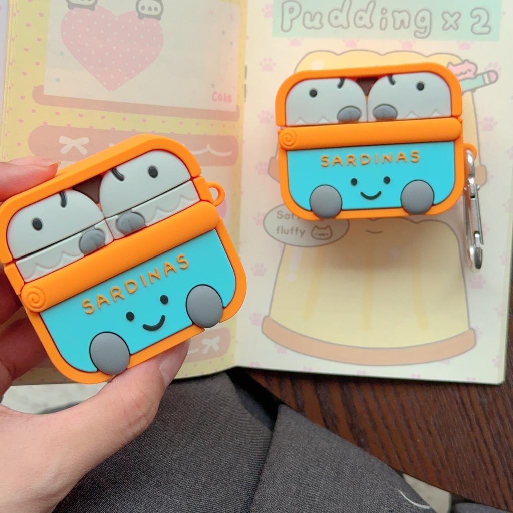 Cute canned sardines AirPods pro apple bluetooth headset case 1/1/1 generation cartoon case