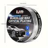 200g For Black Car Paint Care Waterproof Wax Renovation Polishing Protection Car Care Hydrophobic Coating (With Sponge)