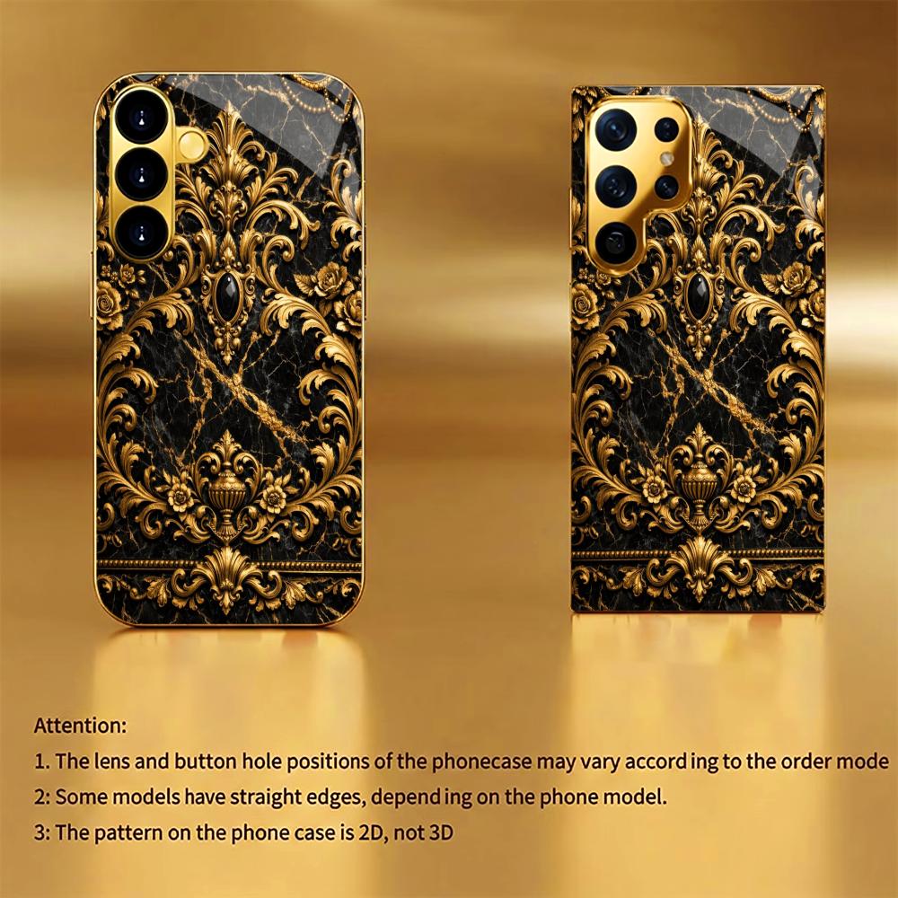 Dignified New Model Luxurious PhoneCase Electroplated Glass PhoneCase for Samsung Galaxy S26 S25 S24 S23 S22 S21 FE,Ultra,Plus