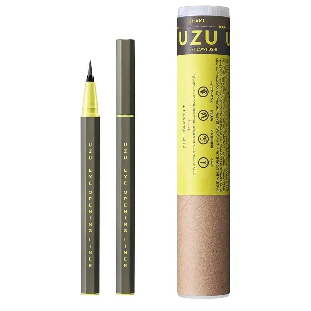 

UZU Eye Opening Liner 1 Pack Khaki UZU Eyeliner [Khaki] Liquid Eyeliner Off Hot Water Alcohol Free Dye