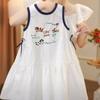 Girls Summer Sleeveless Dress Heavy Embroidery Cartoon Princess Dress Cute Casual Party Wear