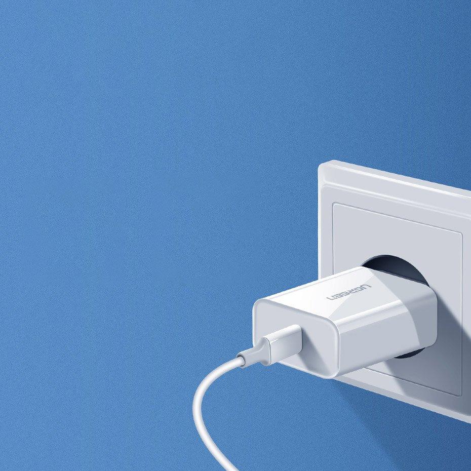 Ugreen 20W USB-C Power Adapter, PD 3.0 & QC 4.0+ Compatibility, Model 60450, White