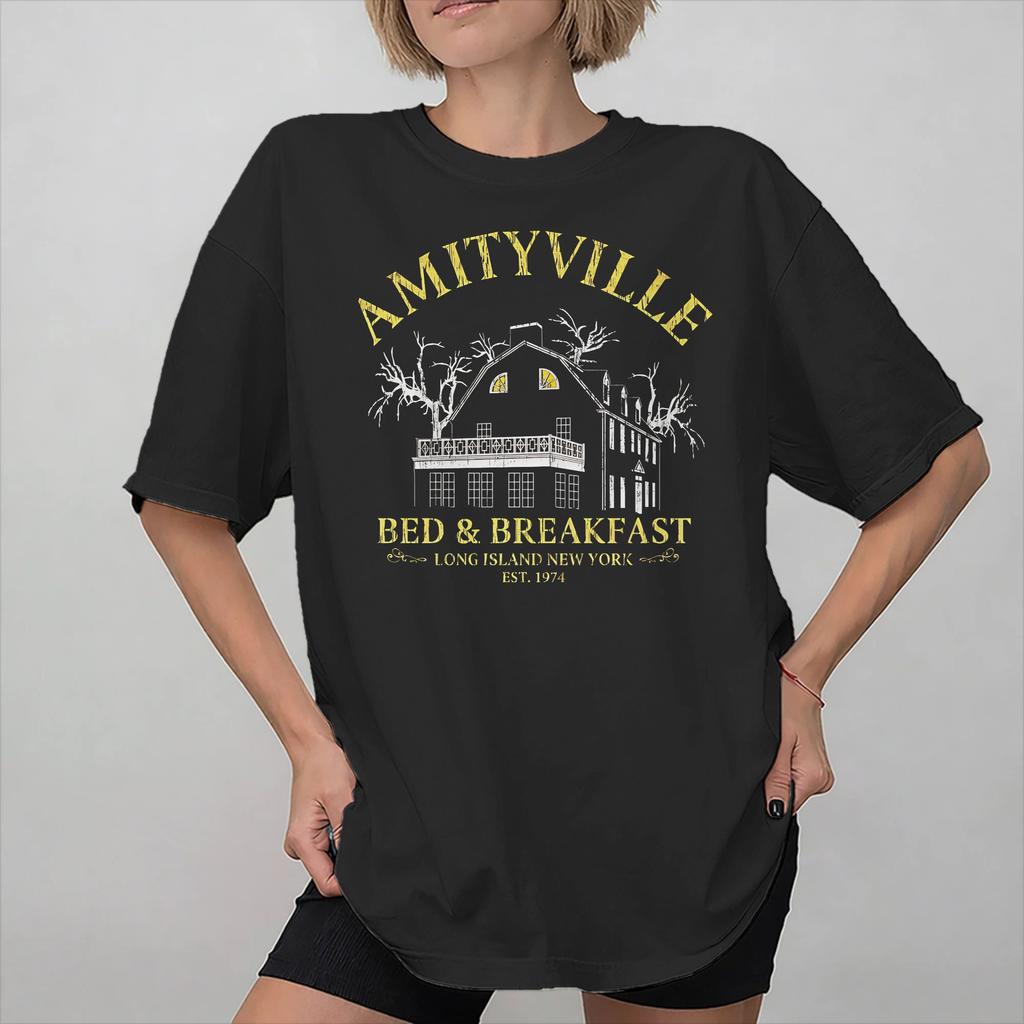The Amityville Horror Movie New Arrival T Shirts for Unisex Women Cotton Tee Shirt Clothing