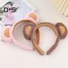 1/2/3Pcs Bear Ear Decor Headband Decorative Animal Hair Hoop Cartoon Hairband Baby Hair Accessories Girls Party Props