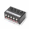 Separate Volume Knobs Stereo Mini Mixer Support 4 in 1 Out Stereo Splitte  Recording Studio