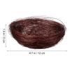 20Pcs Decorative Bird Nests Natural Style Thread Craft Nests for Indoor Outdoor Decoration Balcony Landscape Desktop Decor Fake