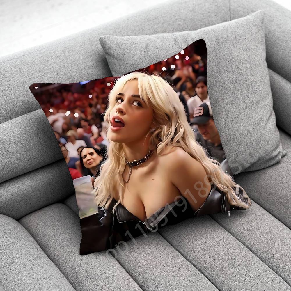 C-Camila C-Cabello Romance C XOXO Familia Throw Pillow Case For 45*45cm 40cm 55cm 50cm 30cm Square Car Pillowcase Shell
