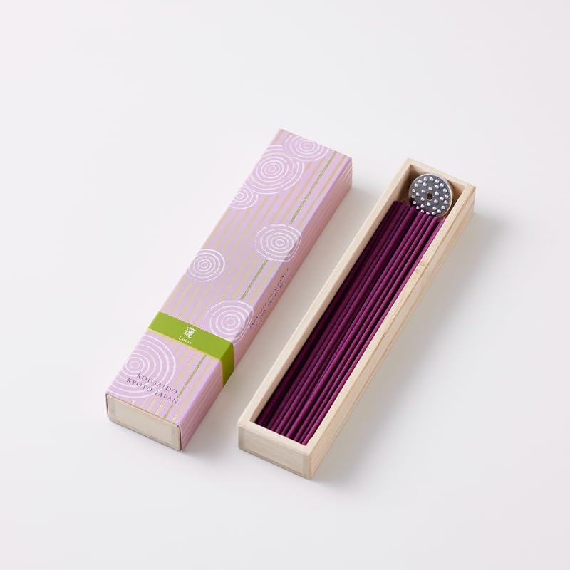 Kyoto Kodo Incense Aroma Hyakurakuko Made Japan Healing Gift (Lotus)