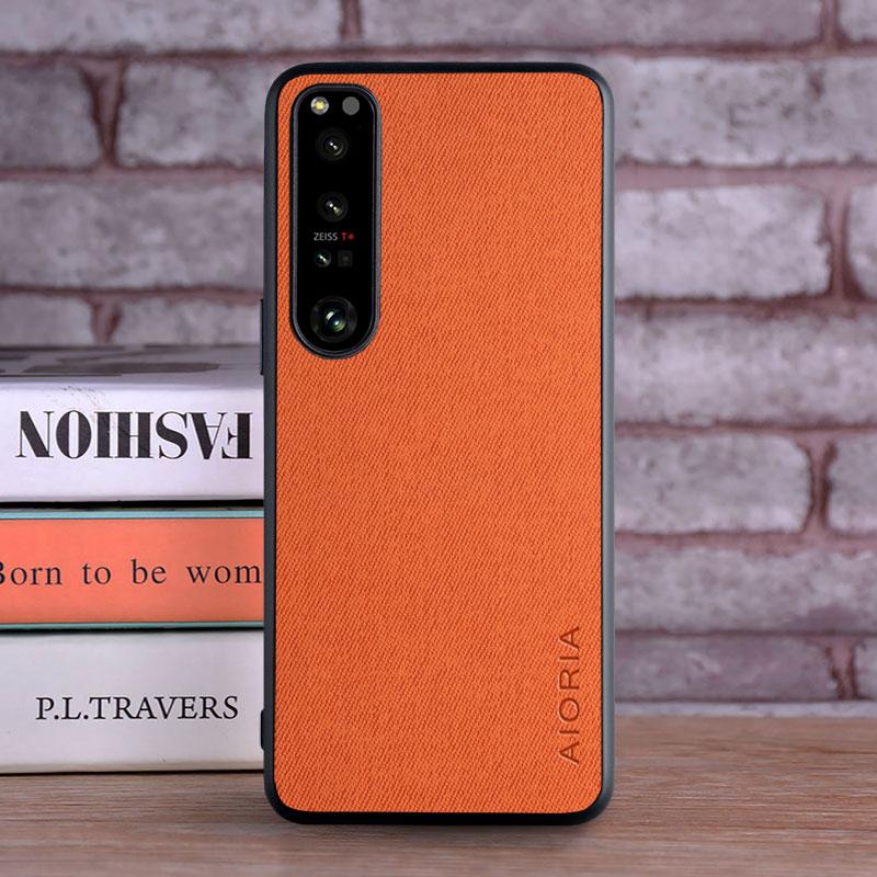 Coque pour Sony Xperia 10 5 1 Ace 2 II III IV Coque Luxe Cuir Textile Housse de Téléphone pour Sony Xperia Ace Iii Coque Funda Capa