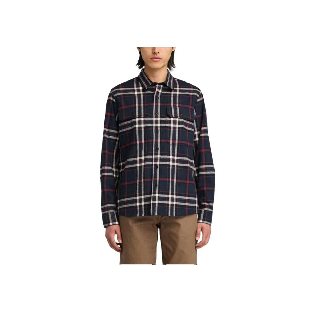 Timberland Camisa de Botão Versátil de Manga Comprida Homem camisas Azul Safira Profundo TB0A44H5B681