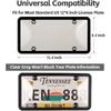 License Plate Cover & Frames, 2 Pack Clear License Plate Protector, ABS Car Front/Rear License Plate Frame With Screws Caps, Fit Any Standard US