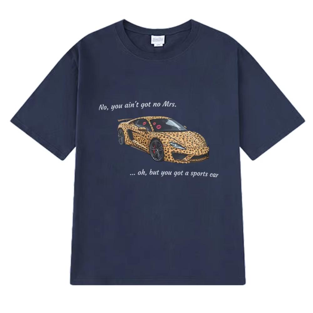 Summer Fashion Tate Mcrae Sports Car Lyrics Graphic T Shirts Unisex Oversized Short Sleeve Printed Tshirt Unisex Women Cotton Tops