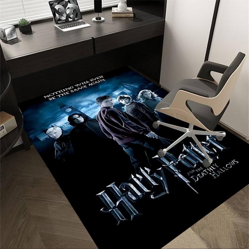 

1pc Harry Potter and the Deathly Hallows Carpet, for Home & Office Decor, Desk Chair Carpet, Festive Gift,Conference Room CarpetL1176 60cm by 90cm