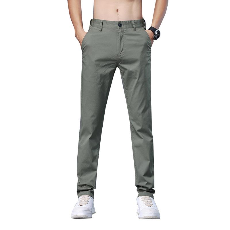 Spring and Summer Popular Casual Pants Loose Versatile Light Business Solid Color Long Pants Trendy Straight Men's Casual Pants