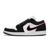 Air Jordan 1 Heartbeat Rhythm Resistenti all'Abrasione Scarpe da Basket Basse Vintage Unisex Nero Rosso 553558-165(Team758-F)