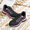 Women's Breathable Steel Toe Safety Shoes - Anti-Smash, Anti-Puncture, Anti-Odor with Rotating Button.