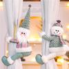 Drapery Tiebacks Snowman Gnome Bath Drapery Buckles Christmas Drape Pull Backs For Home Bedroom Living Room Bathroom Nursery