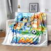 Dad Soccer Fun Customize Text Blanket Gift Personalized Blanket Soft & Cozy Great for Couch Sofa Bedding Living Room All-Season Use