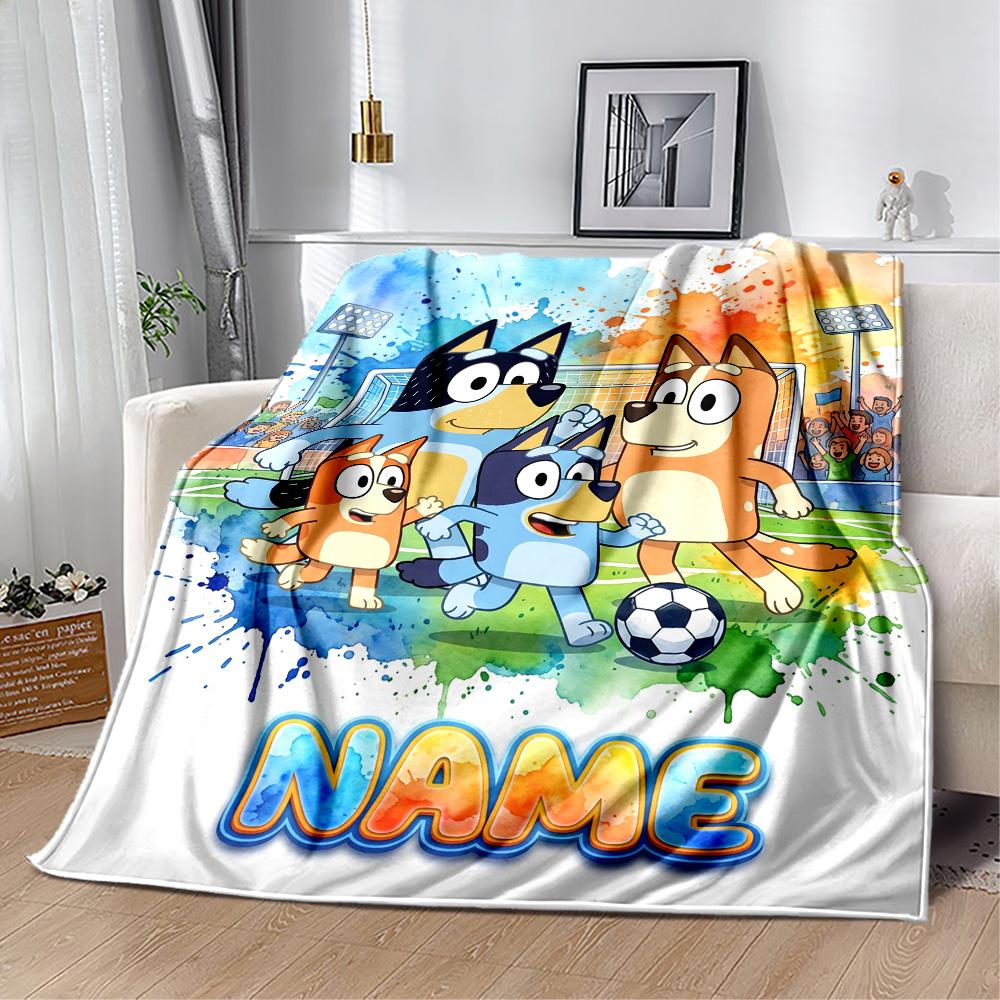 Dad Soccer Fun Customize Text Blanket Gift Personalized Blanket Soft & Cozy Great for Couch Sofa Bedding Living Room All-Season Use