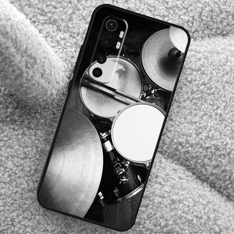 Musical Instrument Drum Case For Xiaomi 15 Ultra 14 13T 14T 15T 17 Pro Max  Cover For POCO X7 Pro X5 X6 F5 F6 F7 F8
